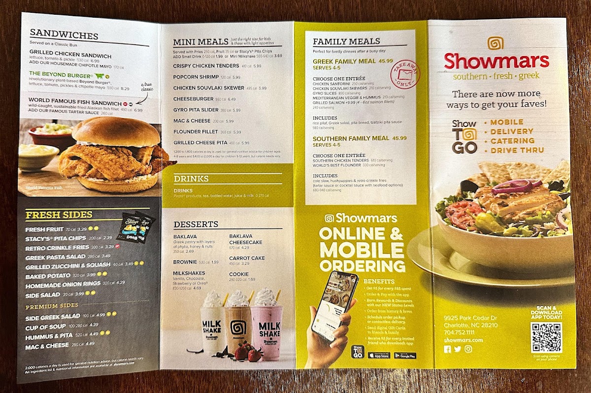 Showmars 521 Indian Land Menu-1