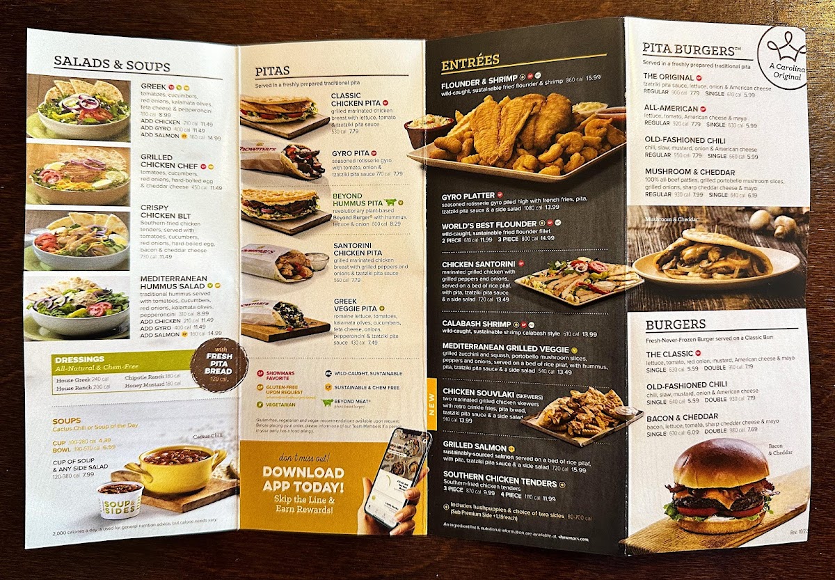 Showmars 521 Indian Land Menu-2